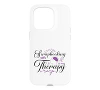Custodia per iPhone 15 Pro Scrapbooking is My Therapy Paper Crafting Scrapbooking