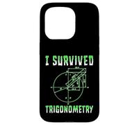 Custodia per iPhone 15 Pro Scuola di matematica di trigonometria divertente sono sopravvissuto