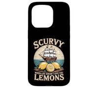 Custodia per iPhone 15 Pro Scurvy When Life Doesnt Give You Lemons Citazione