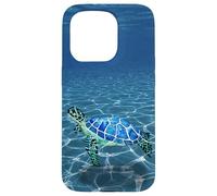 Custodia per iPhone 15 Pro Sea Decor Ocean Life Turtle Creatures Beach