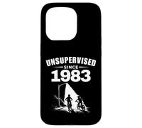 Custodia per iPhone 15 Pro Senza supervisione dal 1983 Retro anni '70 '80 Kid Nostalgia Compleanno