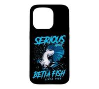 Custodia per iPhone 15 Pro Serio riguardo al custode di pesci d'acquario Betta Fish dal