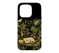Custodia per iPhone 15 Pro Serra vintage botanica panchina da vaso, design naturale