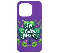 Custodia per iPhone 15 Pro Shamrock Saint Irish Patrick Clover Mamma Lucky Holiday