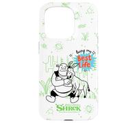 Custodia per iPhone 15 Pro Shrek Living My Best Life
