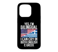 Custodia per iPhone 15 Pro Sì, sono bilingue, posso piangere sia in inglese che in greco