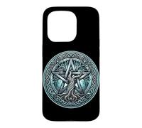 Custodia per iPhone 15 Pro Simbolo della strega Wicca Wiccan Capodanno pagano Benedetto Samhain