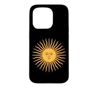 Custodia per iPhone 15 Pro Simbolo di astrologia solare del volto del sole celeste dell'annata