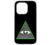 Custodia per iPhone 15 Pro Simbolo occulto della piramide dell'occhio che vede tutto