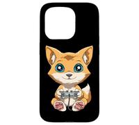 Custodia per iPhone 15 Pro Simpatico Giocatore Di Videogiochi E Computer Fox