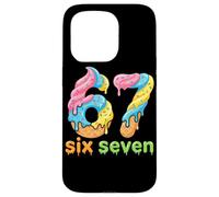 Custodia per iPhone 15 Pro Six Seven 67 Number Ice Cream Drip Meme 6 7 Kids boys Girls