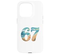 Custodia per iPhone 15 Pro Six SSix Seven Beach Summer Waves Fun Ragazze Bambini Uomo