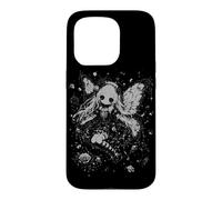 Custodia per iPhone 15 Pro Skeleton Fairy Gothic Anime Wings Dark Kawaii Estetica