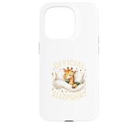 Custodia per iPhone 15 Pro Sleepshirt ufficiale Cute Baby Giraffe Cozy
