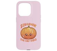 Custodia per iPhone 15 Pro Smashin' The Bad Vibes Zucca Kawaii Carino Divertente
