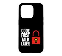 Custodia per iPhone 15 Pro Software Developer Code First Talk Later