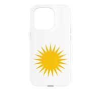 Custodia per iPhone 15 Pro Sole dei Curdi Bandiera Curda Simbolo Curdo Orgoglio Newroz