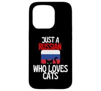 Custodia per iPhone 15 Pro Solo un russo che ama i gatti per tutta la Russia