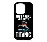 Custodia per iPhone 15 Pro Solo una ragazza che ama la storia delle navi Titanic RMS Titanic
