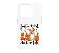 Custodia per iPhone 15 Pro Solo una ragazza che ama l'autunno Corgi Dog Pumpkin Cozy Autumn