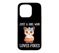 Custodia per iPhone 15 Pro Solo Una Ragazza Che Ama Le Volpi Slogan Carino Della Volpe