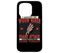 Custodia per iPhone 15 Pro Sono sopravvissuto all"arresto cardiaco di attacco cardiaco di Widow Maker