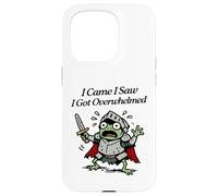 Custodia per iPhone 15 Pro Sono venuto ho visto che sono stato sopraffatto dal panico della piccola rana cavaliere