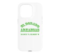 Custodia per iPhone 15 Pro Souvenir delle coordinate di El Dorado Arkansas