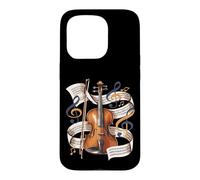 Custodia per iPhone 15 Pro Spartito Violino Orchestra Classica