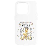 Custodia per iPhone 15 Pro Special Needs Mom Autism Caregivers Cute Mama Duck