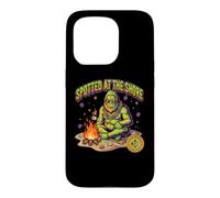 Custodia per iPhone 15 Pro Spotted At The Shore Divertente Bigfoot Beach Falò Halloween