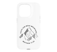 Custodia per iPhone 15 Pro Stampa fronte e retro Christian Faith Can Move Mountains
