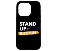 Custodia per iPhone 15 Pro Stand Up For Bitcoin Cryptocurrency Is Freedom BTC Crypto