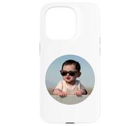 Custodia per iPhone 15 Pro Star del cinema bambino che indossa occhiali da sole Summer Vibes Design