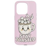 Custodia per iPhone 15 Pro Stay Toasted Cute Hot Chocolate Marshmallow Tazza Cozy W