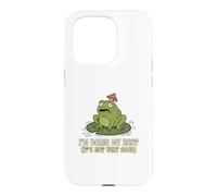 Custodia per iPhone 15 Pro Sto facendo del mio meglio, non è molto buona rana sarcastica realista