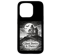 Custodia per iPhone 15 Pro Storie di fantasmi e poesia casa infestata pipistrelli Poeta gotico