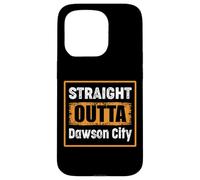 Custodia per iPhone 15 Pro Straight Outta Dawson City USA retrò invecchiato vintage humo