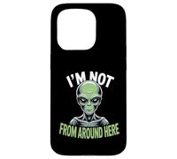 Custodia per iPhone 15 Pro Strano Divertente Im Not From Around Here Alien Costume