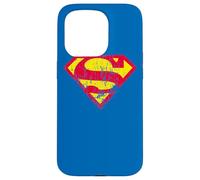 Custodia per iPhone 15 Pro Superman Classic yello & Red Logo Distressed