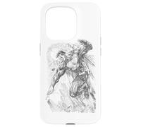 Custodia per iPhone 15 Pro Superman Pencil City To Space Sketch