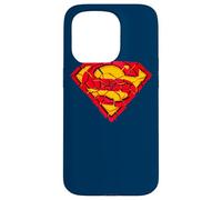 Custodia per iPhone 15 Pro Superman Shattered Shield Logo
