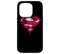 Custodia per iPhone 15 Pro Superman War Torn Shield Logo