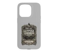 Custodia per iPhone 15 Pro Supponiamo che cosa vogliono supporre la tipografia retrò audace