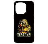 Custodia per iPhone 15 Pro Survival Duck Maschera antigas Graphic Post Apocalyptic Gaming