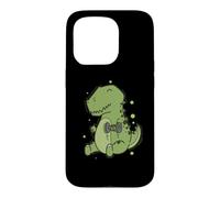 Custodia per iPhone 15 Pro T-Rex Dino con Manubri fa Fitness