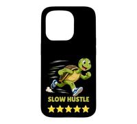 Custodia per iPhone 15 Pro Tartaruga in esecuzione Slow Hustle 5 stelle