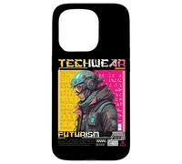 Custodia per iPhone 15 Pro Techwear Futurismo Design Città del Caos