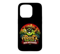 Custodia per iPhone 15 Pro Tequila Tacos Decisioni cattive Divertente Cinco de Mayo