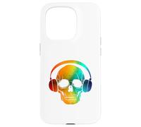 Custodia per iPhone 15 Pro Teschio DJ disc Jockey